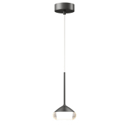 Artdelight Phoenix - Pendelleuchte - Ø 11,6 x 208,2 cm - 7W dimmbare led inkl - matt grau