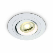 ONE Light Dual Ring GU10 Range - Einbaustrahler - Ø 92 mm, Ø 80 mm Einbaumaß - weiß