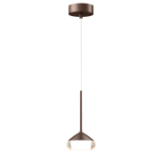 Artdelight Phoenix - Pendelleuchte - Ø 11,6 x 208,2 cm - 7W dimmbar inkl. LED - gebürstete Bronze