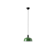 Faro Tatawin M - Pendelleuchte - Ø 25 x 211,5 cm - schwarz satiniert und grün glänzend