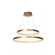 Lucide Vidal - Pendelleuchte - Ø 78 x 200 cm - 92W LED inkl - mattes Gold/Messing.