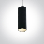 ONE Light Cylinder - Hängeleuchte - Ø 7,5 x 224 cm - schwarz