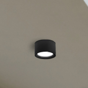 Nova Luce Focus - Außen-Deckenleuchte - Ø 10 x 6,5 cm - IP54 - schwarz