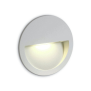 ONE Light Outdoor Dark Light Wall Recessed - Wandeinbauleuchte - Ø 11,4 x 3,5 cm - 3W LED inkl. - IP65 - weiß
