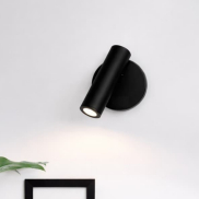 Nova Luce Laredo - wandleuchte mit schalter - 9 x 11 x 11 cm - 3W LED inkl. - schwarz