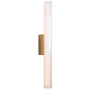 Maxlight Fayette - Wandanbauleuchte - 12 x 6 x 61 cm - 12W LED inkl. - IP44 - gold