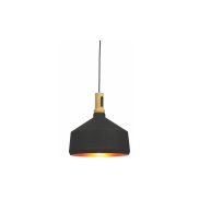 Artdelight Cornet - Pendelleuchte - Ø 36 x 173 cm - schwarz und gold