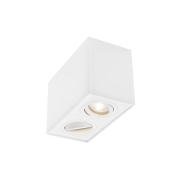 Nova Luce Rende - Aufbaustrahler 2L - 18 x 9,6 x 12,5 cm - weiß
