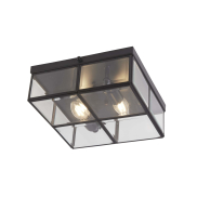 Searchlight Flush - Deckenleuchte - 25 x 25 x 10 cm - mattschwarz