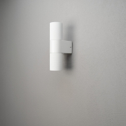Konstsmide Temi Up/Down - Außenwandleuchte - 6,5 x 11,5 x 23,5 cm - IP54 - weiß