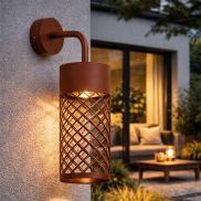 Nova Luce Motley - Außenwandleuchte - Ø 10 x 175 cm - 9W LED inkl. - IP65 - corten