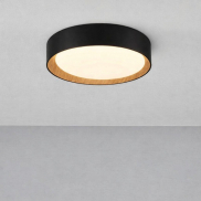 Nova Luce Stake - deckenleuchte - Ø 35 x 7 cm - 30W dimmbare LED inkl. - sand schwarz