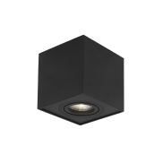 Nova Luce Rende - Aufbaustrahler - 8 x 8 x 9 cm - schwarz