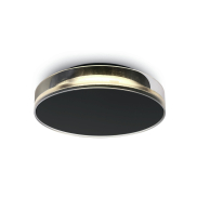 ONE Light Indoor/Outdoor Light Points - Außen-Decken-/Wandleuchte - Ø 23,8 x 5,4 cm - 12W LED inkl. - IP65 - schwarz