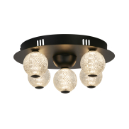 Searchlight Asteroid - Deckenleuchte - Ø 33 x 16 cm - 21W dimmbare LED inkl - schwarz