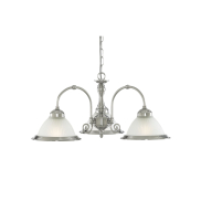 Searchlight American Diner - Pendelleuchte - Ø 62 x 82 cm - Chrom