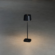 Konstsmide Capri Mini - Außen-Tischleuchte - 7 x 7 x 25 cm - 2,2W dimmbar bis warm LED inkl - wiederaufladbar - IP54 - schwarz