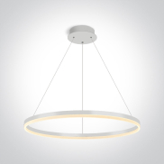 ONE Light Rings - Hängeleuchte - Ø 80 x 150 cm - 60W LED inkl. - weiß
