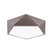 Nova Luce Darius - Deckenleuchte - 40 x 40 x 10 cm - Bronze und Mattweiß
