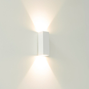 Artdelight Vegas - Wandleuchte - 5 x 5 x 15 cm - 2 x 1,5W LED inkl. - IP65 - weiß