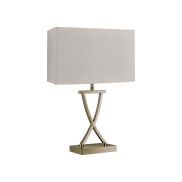 Searchlight Club - Tischleuchte - 31 x 20 x 48,5 cm - Creme und Messing antik