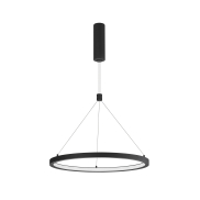 Nova Luce Empatia - Pendelleuchte - Ø 60 x 120 cm - 35W dimmbare LED inkl. - Sand schwarz