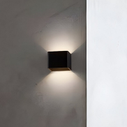 Nova Luce Epic - wandleuchte - 9,8 x 10 x 9 cm - 6W LED inkl. - schwarz