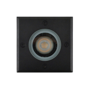 Leuchtenkönig Hades - quadratischer Bodenspot für außen - 110 x 110 mm, Ø100 mm versenkt - IP67 - schwarz