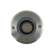 Leuchtenkönig Hades - runder Bodenspot für den Außenbereich - Ø 110 mm, Ø100 mm versenkt - IP67 - Chrom matt