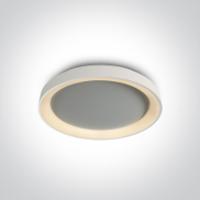 ONE Light LED Dekorative Plafo - Deckenleuchte - Ø 37,5 x 5,7 cm - 30W dimmbare LED inkl. - weiß