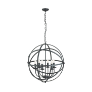 Searchlight Orbit - Kronleuchter - Ø 60 x 210 cm - mattschwarz