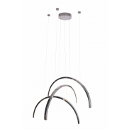 Maxlight Trio Arc - Pendelleuchte - 80 x 180 cm - 3 x 21W LED inkl - schwarz und chrom