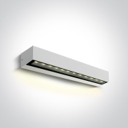 ONE Light Linear Outdoor Series Simple Sided - Wandleuchte - 38 x 7,6 x 6,6 cm - 9W LED inkl - IP65 - weiß