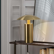 Nova Luce Karpos - tischleuchte - Ø 20 x 22,5 cm - 5W LED inkl. - Messing Gold