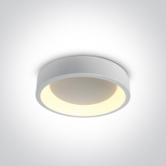 ONE Light LED Dekorative Plafo Round - Deckenleuchte - Ø 45,5 x 13,2 cm - 32W LED inkl. - weiß - einstellbare Lichtfarbe