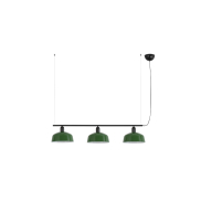 Faro Tatawin M - Pendelleuchte - 100 x 25 x 210 cm - schwarz satiniert und grün glänzend