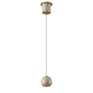 Artdelight Miami - pendelleuchte - Ø 10 x 218 cm - 10,8W dimmbares LED inkl. - champagner