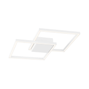 Nova Luce Bilbao - Deckenleuchte - 46 x 46 x 6,5 cm - 25W LED inkl. - weiß