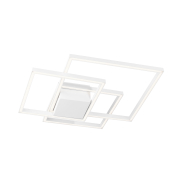 Nova Luce Bilbao - Deckenleuchte - 56 x 56 x 8,5 cm - 42W LED inkl. - weiß