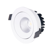 Maxlight Cyklop - Einbaustrahler - Ø 90 mm, Ø 80 mm Einbaumaß - 12W LED inkl. - IP65 - weiß