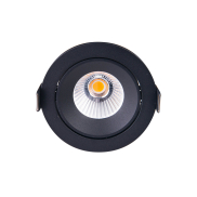 Maxlight Cyklop - Einbaustrahler - Ø 90 mm, Ø 80 mm Einbaumaß - 12W LED inkl. - IP65 - schwarz