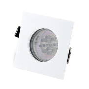 Maxlight Square - Einbaustrahler - 80 x 80 mm, Ø 68 mm Einbaumaß - IP44 - weiß