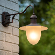 Lucide Aruba - Außenwandleuchte - 44 x 25 x 36 cm - IP44 - rostbraun