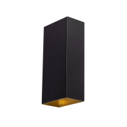 ETH David - wandleuchte - 11,7 x 7,7 x 24,3 cm - schwarz und gold
