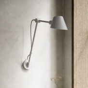 Design for the People Stay - Wandleuchte mit Schalter - 72,3 x 54,5 cm - grau