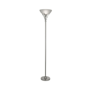 Searchlight Linea - Stehleuchte - Ø 26 x 179 cm - satiniert silber