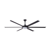 Faro Rotterdam 20 XL - deckenventilator mit licht und fernbedienung - Ø 200 cm - 32W LED inkl. - matt schwarz