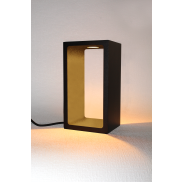 Artdelight Corridor - tischlampe - 18,2 x 10 x 8 cm - 3-Stufen-Dimmer - 6W LED inkl. - IP40 - schwarz