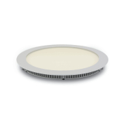 ONE Light Round Recessed Panels - Deckeneinbauleuchten - Ø 22,3 x 2,2 cm - 18W LED inkl. - IP40 - weiß - warmweiße Lichtfarbe