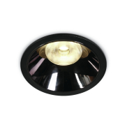 ONE Light COB LED Dark Light Range - Einbaustrahler - Ø 104 mm, Ø 94 mm Einbaugröße - inkl. 17,5W LED - schwarz